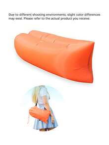 1 Buah Sofa Santai Tiup Portabel – Sofa Udara Nilon dengan Tas Jinjing, Kursi Malas Luar Ruangan untuk Berkemah, Festival Musik, Pantai & Perjalanan - MultiWarna - View 10