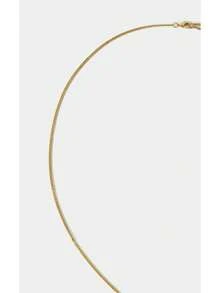 Noxbound 18k Gold-Plated Tiger Stone Inlaid Texture Retro Pendant Necklace - Yellow Gold - View 6