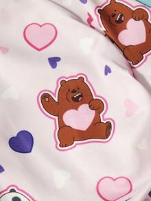 We Bare Bears X PETSIN 2件組可愛小熊擁抱愛心信封蝴蝶結禮物盒免費寵物連身衣休閒風柔軟透氣防毛寵物衣服 - 彩色 - 查看 12