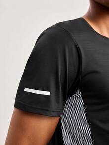 Driftmere 2 Pieces Men Sports Breathable Casual Short Sleeve T-Shirt And Shorts Set, Summer 2025 New Arrival' Black - Black - View 5