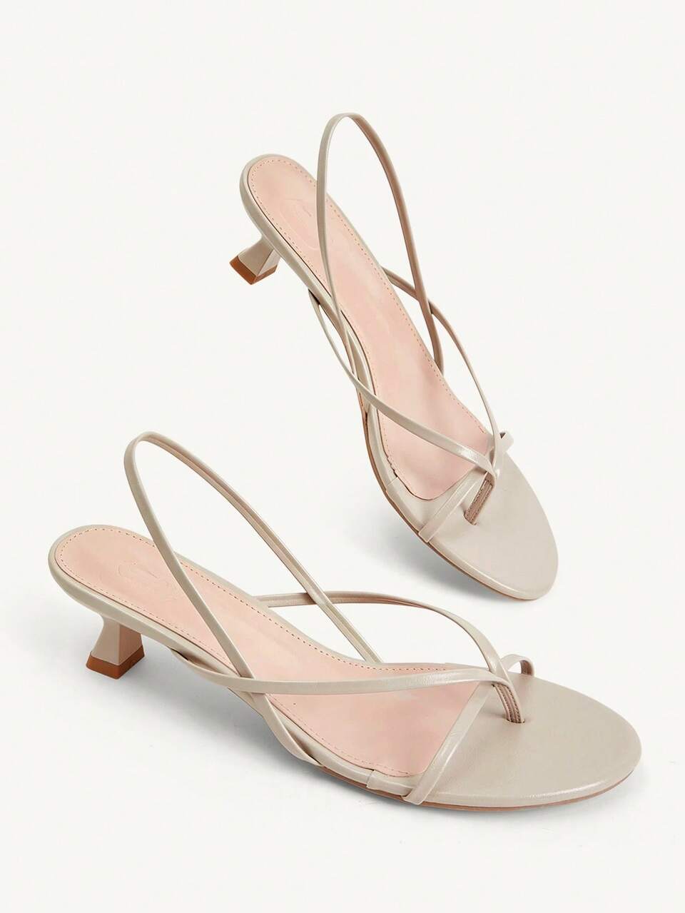 CUCCOO CHICEST Women Shoes Comfortable Mezzo Toes Round Toe Thin Heel High Heel Sandals Simple Commuter Dating Versatile Vacation Summer Shoes Kitten Heels