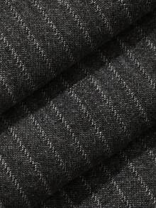 DAZY Spring Striped Pocket Wide Leg Loose Fit Men's Jeans - Black - View 3