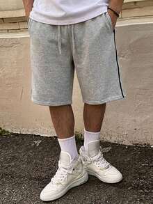 DAZY Men's Summer Casual Versatile Shorts - Grey - View 3