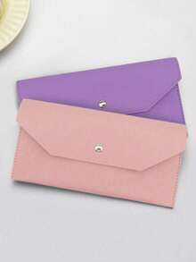 1pc PU Leather Money Envelopes For Cash, Reusable Cash Envelope Wallet For Travel And Budgeting, Multifunctional Banknote Wallet Cover Envelope Clip Coin - Multicolor - View 20