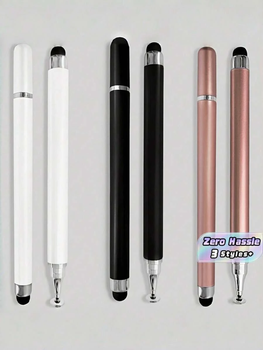 2 Packs Capacitive Stylus Pens, Universal Touch Screen Stylus Compatible With Smartphones & Tablets, Portable Capacitive Pen For Writing & Drawing, Touch Screen Accessory For Office & Study Use - Multicolor - View 1