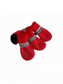PETSIN Pet Dog Shoes Summer Breathable Mesh Sandals Non-Slip Wear-Resistant Non-Falling Mesh Hollow-Out Breathable Shoes Pet Supplies - Multicolor - View 26