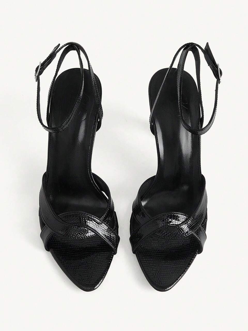 CUCCOO CHICEST Outdoor Women's High-Heeled Black Sandals Women's, Fashionable Strappy Roman Women's Shoes, Suitable For Parties And Easter Celebrations