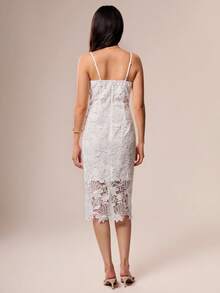Willow Rêve Women's White Embroidered Dress, Romantic Vacation Style, Sexy Style, Valentine's Day, Boho Style,White Skirt,Skirts - White - View 3