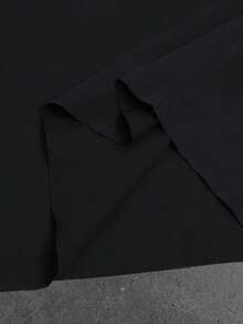 STYNVO 男士純色圓領休閒百搭日常穿著T恤 - 黑色 - 查看 6