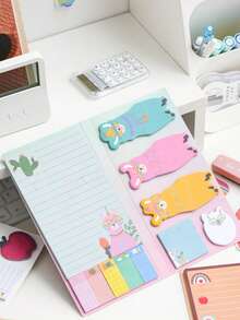Cute Cat Shaped Design Sticky Notes - multicolor - View 5