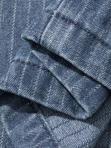DAZY Men's Summer Solid Color Washed Distressed Denim Jeans - Blue - View 3