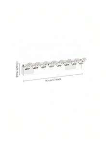 3/6/12 Pack Wall Mounted Clear Acrylic Jewelry Storage Hooks, Durable Polished Plastic Multi-Purpose Jewelry Hanger Organizer For Necklaces Earrings Rings Bracelets, Space Saving Wall Hanging Jewelry Rack For Bathroom, Ideal Gift Option - Multicolor - View 3