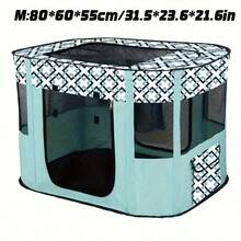 1pc Pet Playpen For Large Dogs, Dog Playpen For Medium Large Dogs/Puppy/Cat/Rabbit/Chick Wit, Cat Playpen Puppy Kitten Playpen Portable Dog Exercise Kennel Indoor Pet Animal Playpen Dog Cat Crate For Outdoor Travel Camping, With Storage Bag - Multicolor - View 10