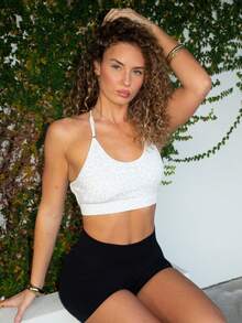 Anna Vacay Women Solid Color Tight-Fitting Sport Shorts For Spring And Summer Boot ShortsWomen Sweat Short, Gym Short, Biker Short Sports Black - Black - View 5