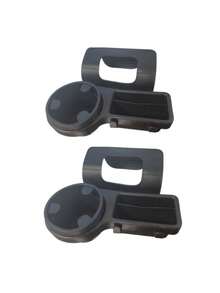 2Pcs Multipurpose Car Storage Box Organizer With Cup Holders, Water Bottle Slots, Side Window Phone Slot & Hanging Storage Rack, Durable ABS Material, Easy To Install Space Saving Stylish Sturdy Structure Auto Interior Storage Accessories Car - Black - View 8