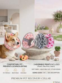 PETSIN 伊莉莎白領熱銷款術後寵物保護套 防舔防咬頭套 狗狗用柔軟頸部護罩 - 查看 5