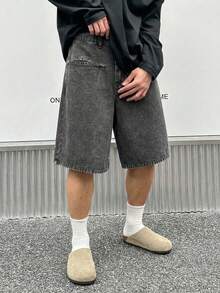 DAZY 男士夏季休閒寬鬆牛仔長褲 - 彩色 - 查看 8