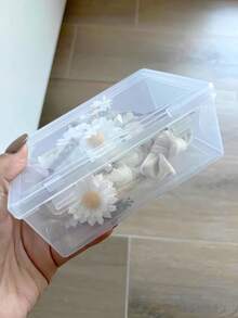 Rectangular Clear Plastic Storage Box With Flip Lid, Multipurpose Organizer For Fishing Tackle Jewelry Electronic Components Hardware Toys Home Organization - Multicolor - View 6