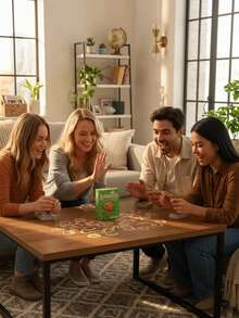 MINKOJA Slapburger Card Game, Family Party Game, 2-6 Players Tabletop Game - Green - View 5