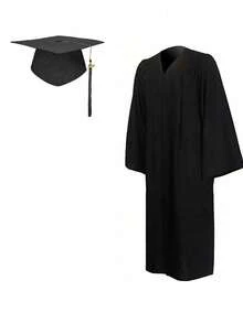 2pcs/1pc Tassel Graduation Cap Gown Set, Suitable For Students Graduation Season, Graduation Party, For Men And Women - multicolor - View 11