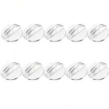 50/100pcs Transparent Table Card Holders, Mini Base Game Board Card Holders Cardboard Clips, Suitable For Wedding Party Number Display Stands - multicolor - View 2