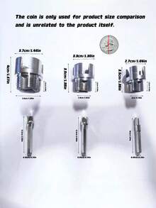 Juego de 6 piezas de cortador de rosca de tubo de doble función | Adecuado para tubos de PVC de 1/2", 3/4", 1", herramientas integradas de roscado interno y externo, compatible con juegos de cortador de rosca de tubo de taladro, un regalo de Navidad ideal para padres e hijos - Juego de 6 piezas - Ver 4