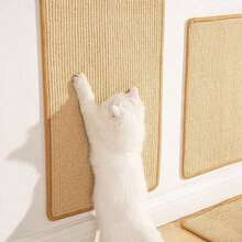 Rabbit Scratch Pad, Sisal Rabbit Scratching Pad, Natural Rabbit Anti-Slip Pad, Nail And Tooth Care, Sun Rabbit Mat, Small Animal Chew Toy, Pet Rabbit Cage, Bedding, Bite And Sleep Nesting, Suitable For Small Animals - Multicolor - View 3