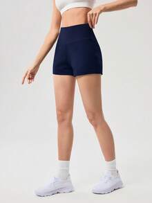 OutZeal Gym Shorts Women Sports Shorts Yoga Casual Fitness Soft Ribbed High Waist Active Bottom Summer - ultramarine blue - View 7