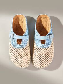 Sky blue yarn