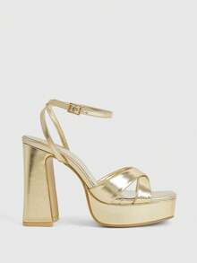 Gold metal PU