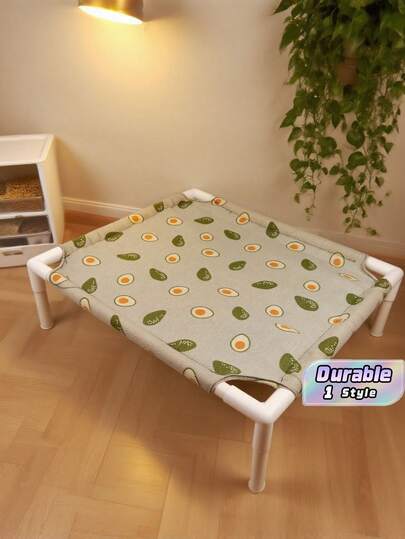 1 buah Tempat Tidur Kucing Model Baru yang Ditinggikan, Bernapas & Tahan Lembap, Dapat Dilepas & Dicuci, Tempat Tidur Hewan Peliharaan Universal untuk Semua Musim
