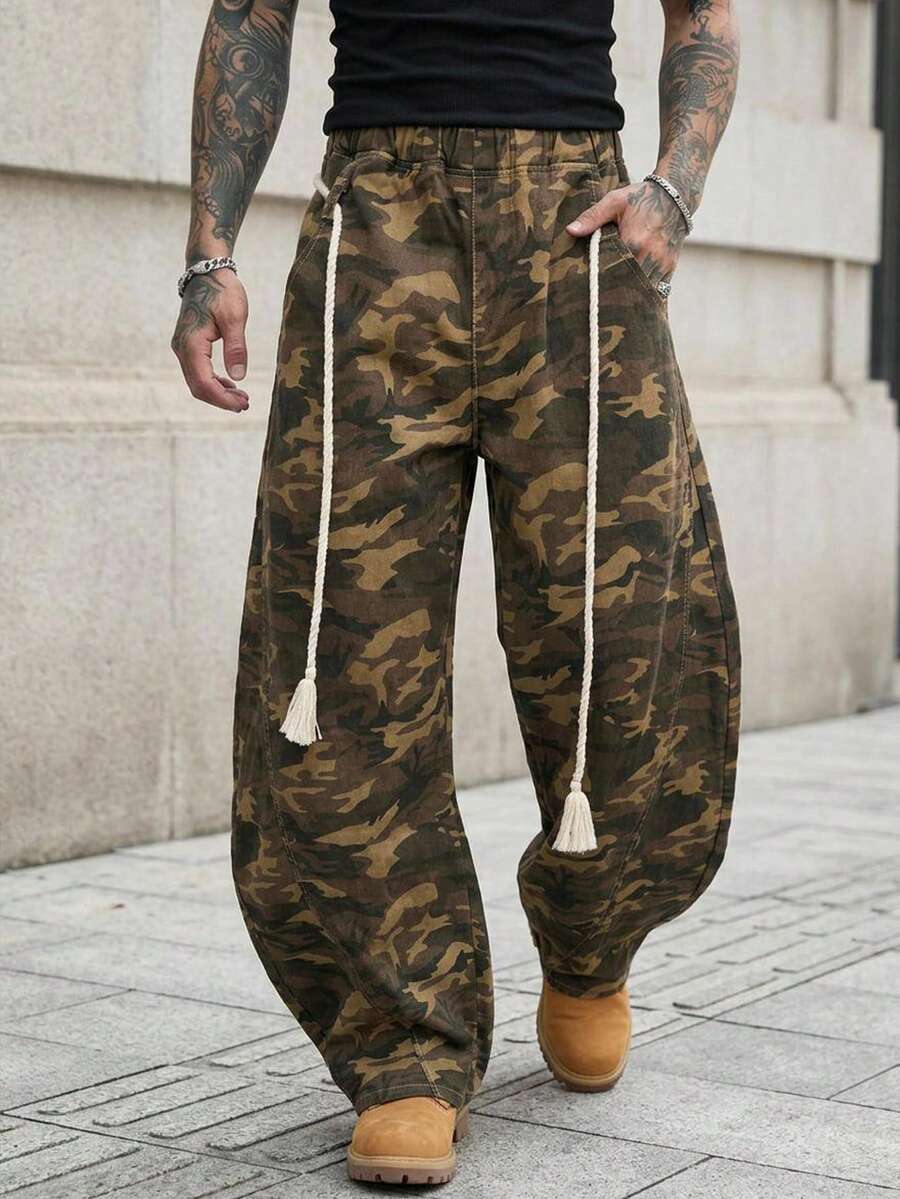 DAZY Spring Camouflage Multi-Color Men's Jeans - Multicolor - View 1