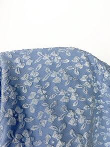 ATUI Studio 春夏新款女款無袖極簡提花上衣，休閒日常穿著女裝上衣，海邊度假風 - 淺藍色 - 查看 6