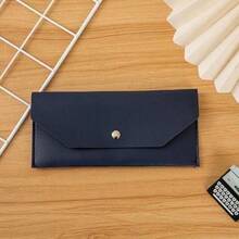 1pc PU Leather Money Envelopes For Cash, Reusable Cash Envelope Wallet For Travel And Budgeting, Multifunctional Banknote Wallet Cover Envelope Clip Coin - Multicolor - View 19