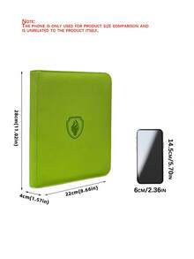 MINKOJA Kapasitas 80 Kartu | Binder Kartu 3" X 4" | Portfolio Resleting Kulit PU Cocok Untuk Kartu TCG/MTG/Olahraga - MultiWarna - View 4