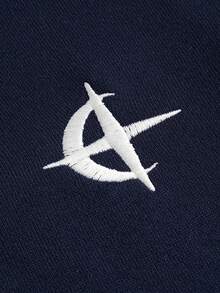 PAVTROS 男士時尚刺繡拉鍊長袖連帽衫 - 彩色 - 查看 2