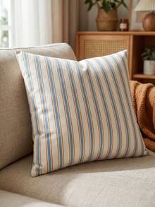 1pc Decorative Throw Pillow Cover, Hidden Zipper Design, Suitable For Living Room, Dining Room And Bedroom Decor, Soft And Comfortable, Minimalist Style - Multicolor - View 4