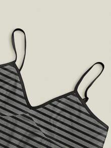 IslaSuriya Women's Striped Colorblock Casual Versatile Daily Wear Camisole Top - Multicolor - View 3