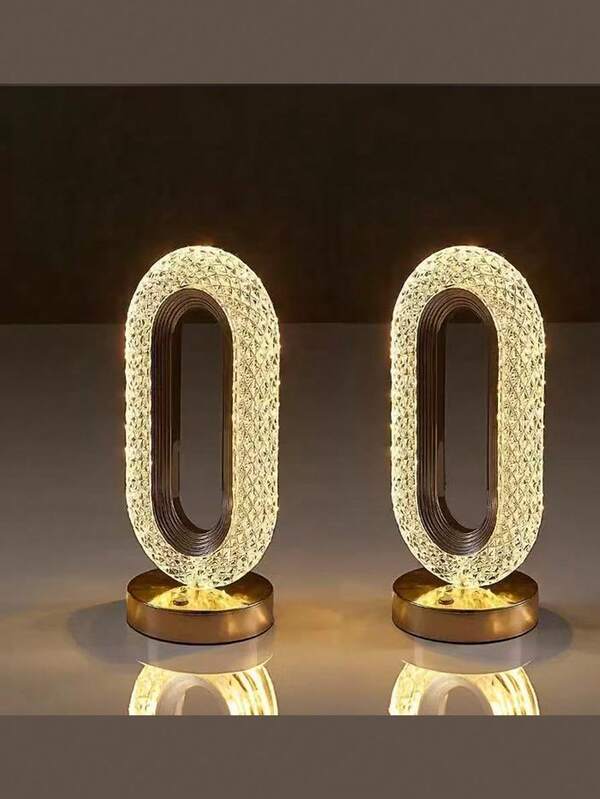 Touch Sensor Lamp, 3 Color Bedside Crystal Lamp, Cute Atmosphere LED Lamp Bedside Lamp, Suitable For Bedroom, Living Room, Office, Dining Room, Outdoor Camping Holiday