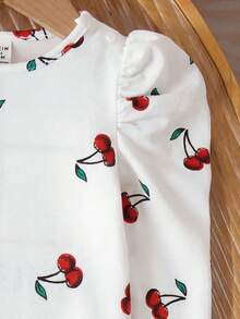 SHEIN LMoss Barboteuse tricotée à manches longues avec boutons-pression, design cœur ivoire mignon pour bébé fille nouveau-né, automne/hiver - Multicolore - Voir 3