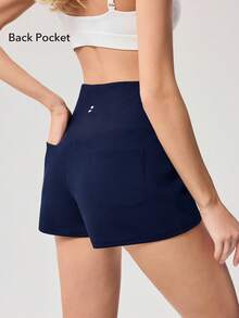 OutZeal Gym Shorts Women Sports Shorts Yoga Casual Fitness Soft Ribbed High Waist Active Bottom Summer - ultramarine blue - View 4