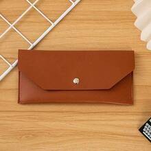 1pc PU Leather Money Envelopes For Cash, Reusable Cash Envelope Wallet For Travel And Budgeting, Multifunctional Banknote Wallet Cover Envelope Clip Coin - Multicolor - View 25