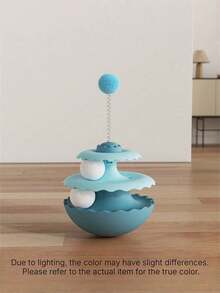 1 Set Of Cat Toy - Self-Amusement Cat Turntable Ball Small Cat Entertainment Toy Fun Play Mat For Pets And Cat Toys - Multicolor - View 15