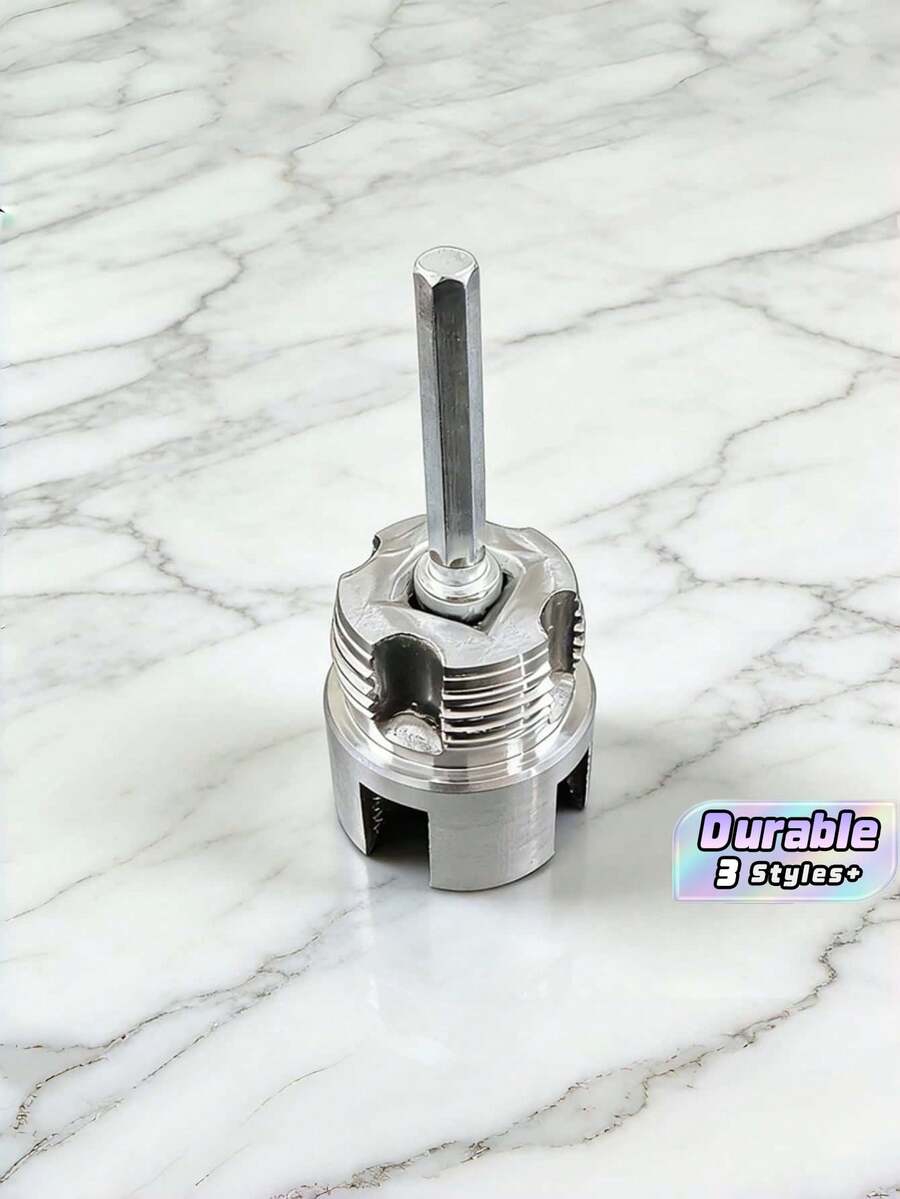 Juego de 6 piezas de cortador de rosca de tubo de doble función | Adecuado para tubos de PVC de 1/2", 3/4", 1", herramientas integradas de roscado interno y externo, compatible con juegos de cortador de rosca de tubo de taladro, un regalo de Navidad ideal para padres e hijos - Juego de 6 piezas - Ver 1