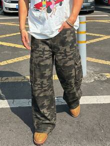 DAZY Spring Camouflage Multi-Color Men's Jeans - Multicolor - View 4
