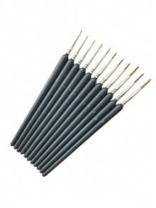5pcs/Set Soft Bristle Brushes, Extra Fine-Tip Watercolor Painting & Drawing Pens Back To School,Back To School,School Supplies - multicolor - View 10