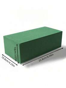 3 Pieces 8.98 * 4.25 * 3.07 Inch Dry Flower Mud Packaging Material Absorbent Sponge Foam Flower Art Moisturizing Base Flower Mud, Valentine'S Day Gift - Green - View 3