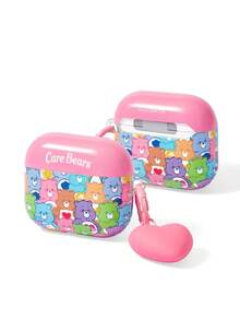 SHEIN X Care Bears 卡通圖案防摔保護藍牙耳機保護殼附吊飾，適用於 iPod - 彩色 - 查看 2