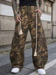 DAZY Jeans de hombre de camuflaje multicolor para primavera - Multicolor - Ver 5