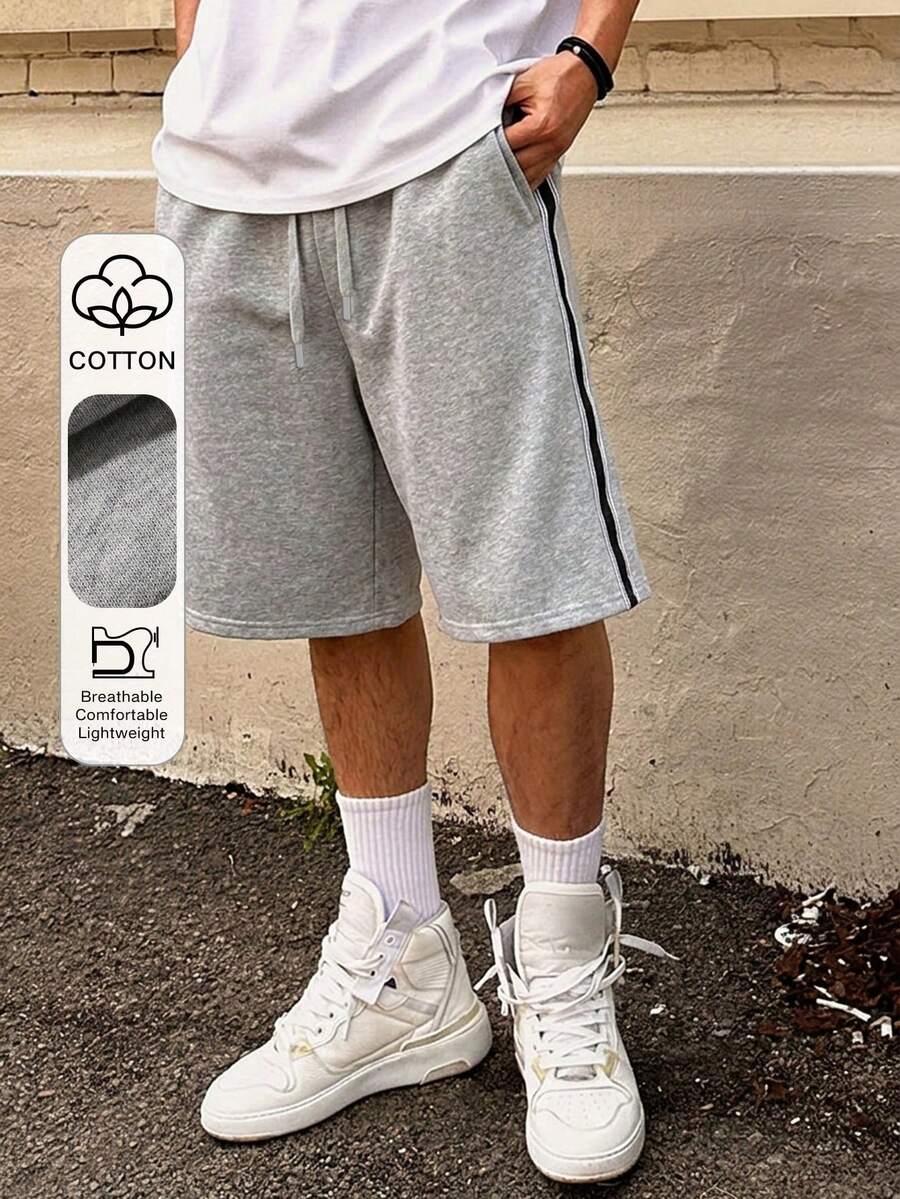 DAZY Men's Summer Casual Versatile Shorts - Grey - View 1